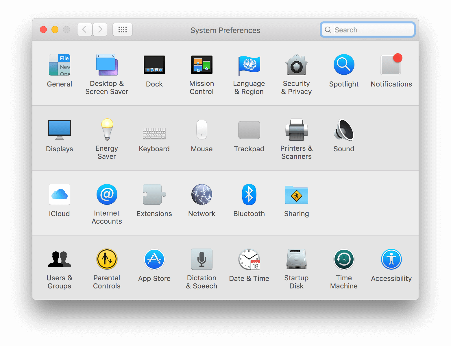 System Preferences