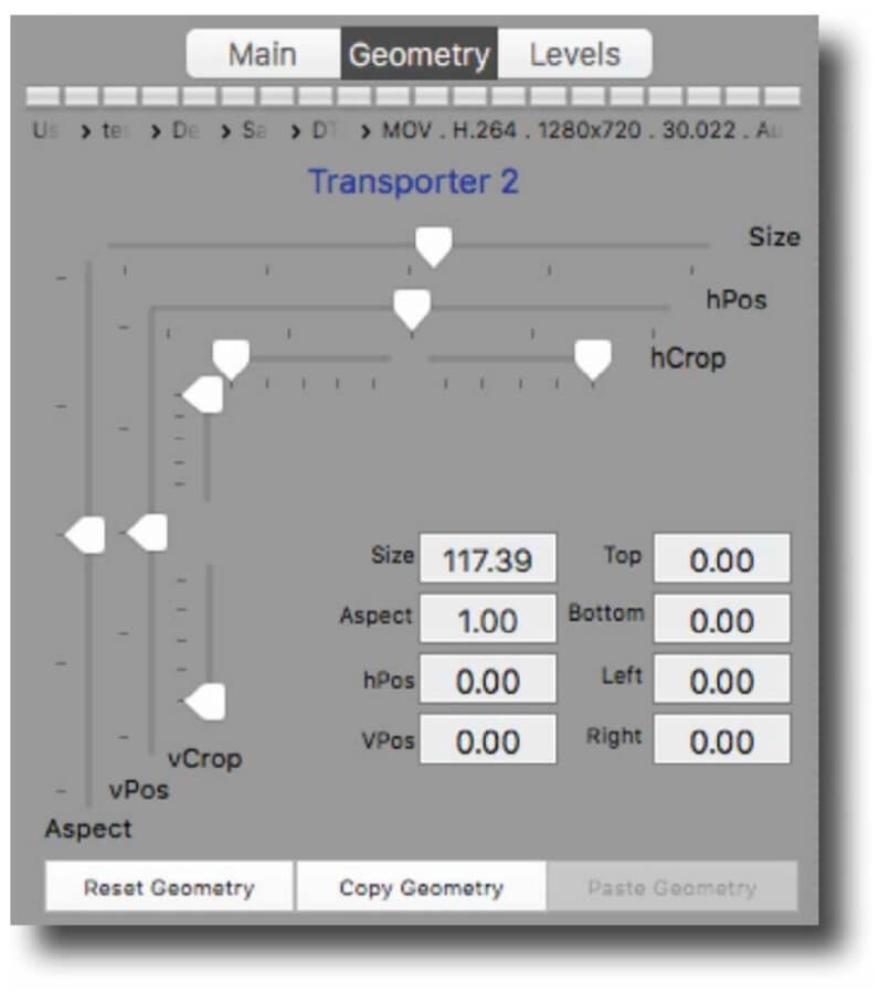 Geometry Tab